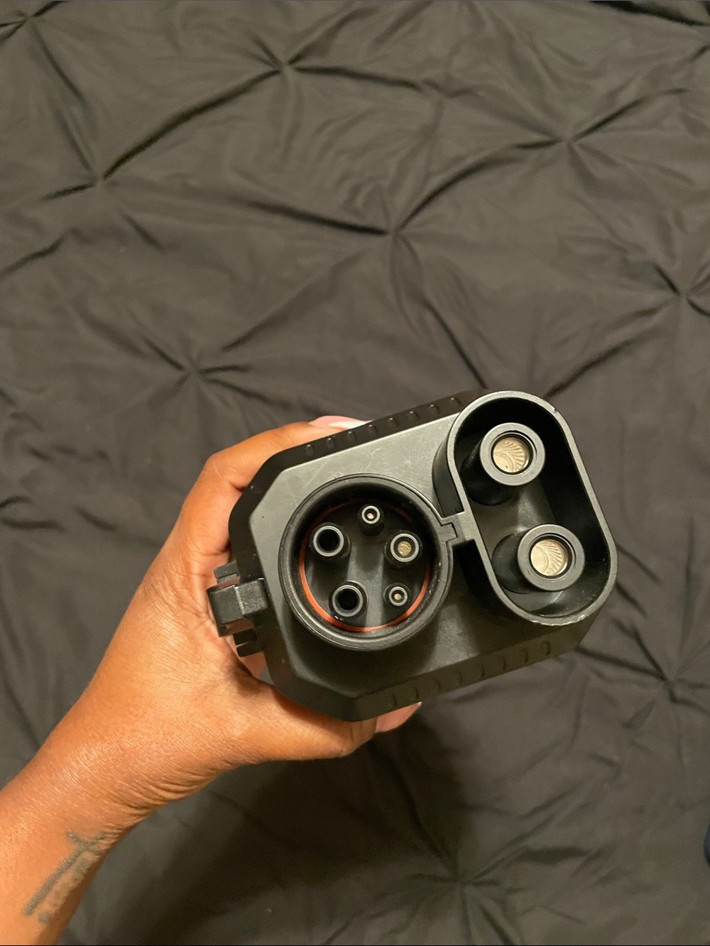 EV Charging Connector Adapter - Black
